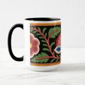 Design de fleurs colorées - Mug (Gauche)