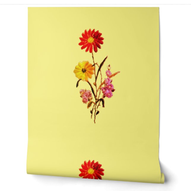 Design de fleurs de papier peint (Déroulement)