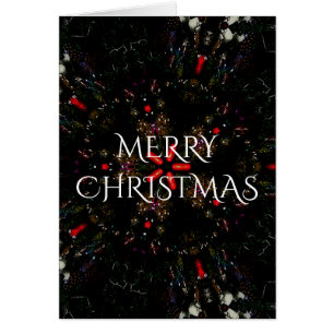 Design de fleurs kaléidoscopiques rouge noir et bl