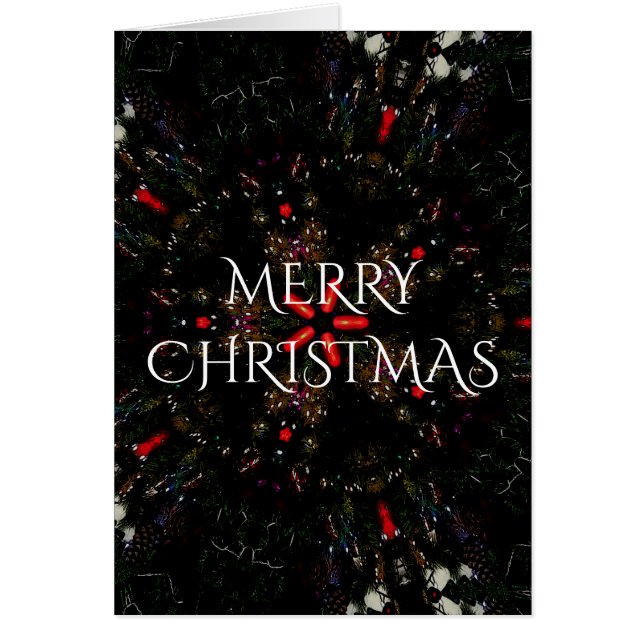 Design de fleurs kaléidoscopiques rouge noir et bl (Devant)