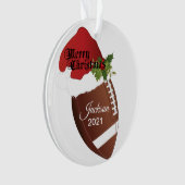 Design de football de Santa Hat | Nom DO-IT-YOURSE (devant)