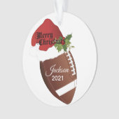 Design de football de Santa Hat | Nom DO-IT-YOURSE (devant)