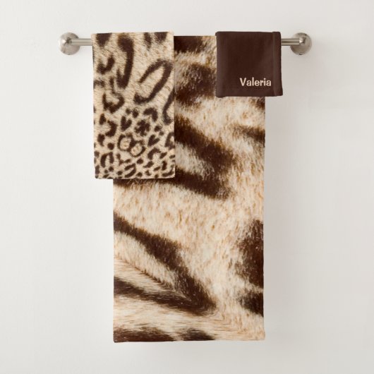 Design de fourrure Leopard avec nom (En situation)