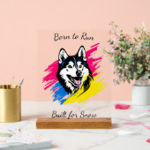 Design de Husky Pop Art personnalisable (Mariage)