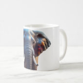 Design de la Mug en verre de mosaïque éléphant (Devant droit)