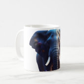 Design de la Mug en verre de mosaïque éléphant (Devant gauche)