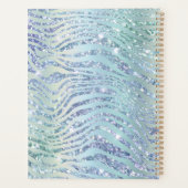 Design de la Parties scintillant Blue Aqua Zebra T (Dos)