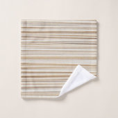 Design de lignes brunes abstraites (Gant de toilette)