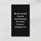 Design de mode carte de visite (Dos)