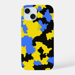 Design de motif abstrait moderne jaune bleu noir