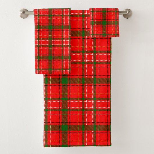 Design de Motif de Noël Tartan rouge