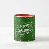 Design de Noël classique, rouge et vert, Mug (Centre)