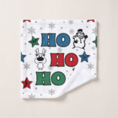 Design de Noël Ho-Ho-Ho (Gant de toilette)