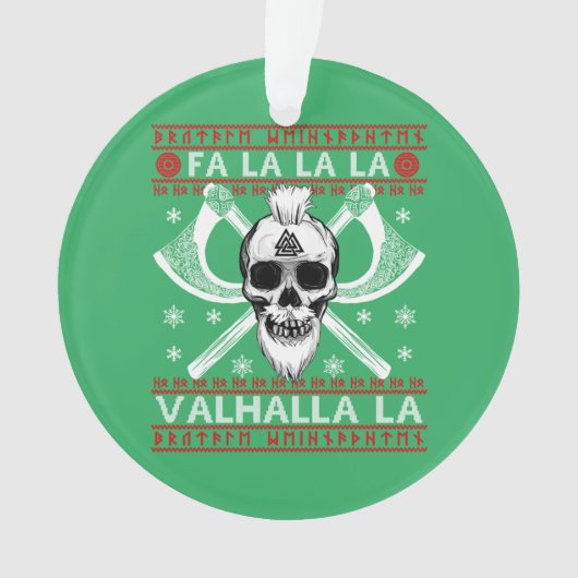 Design de Noël moche Fa-La-La-Valhalla Viking Val (devant)