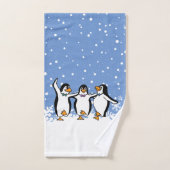 Design de pingouins dansants (Serviette à main)