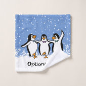 Design de pingouins dansants (Gant de toilette)