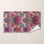 Design de roses roses roses exotiques (Serviette à main)