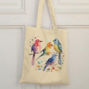 Design de sac fourre-tout de mignons oiseaux géant