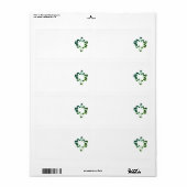 DESIGN DE STYLE Étiquette de adresse (Feuille entière)