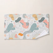 Design de style Motif Memphis, dossier blanc (Serviette à main)