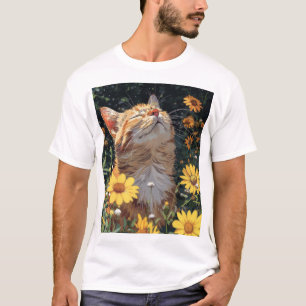Design de T-shirt Chat style Anime mignon