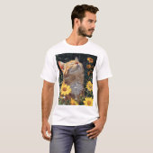Design de T-shirt Chat style Anime mignon (Devant entier)