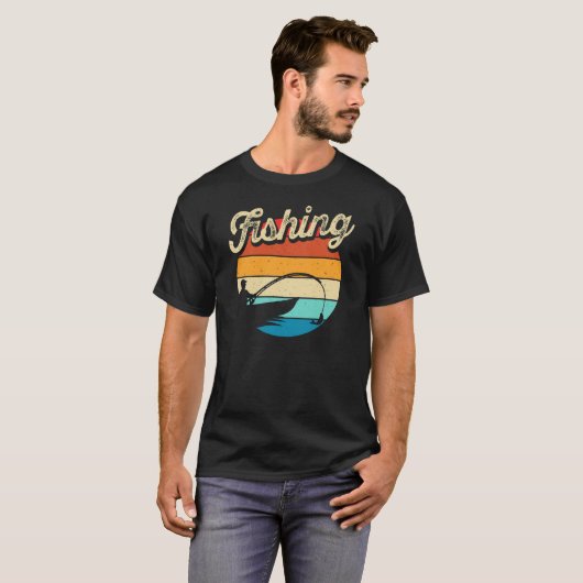 Design de t-shirt de pêche rétro (Devant entier)