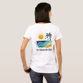Design de T-shirt de plage - Vitamin Sea légende f (Dos entier)
