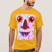 Design de T-shirt ghost effrayant coloré (Devant)