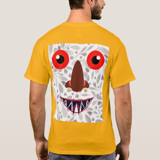 Design de T-shirt ghost effrayant coloré (Dos)
