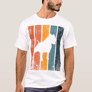 design de t-shirt pitbull vintage