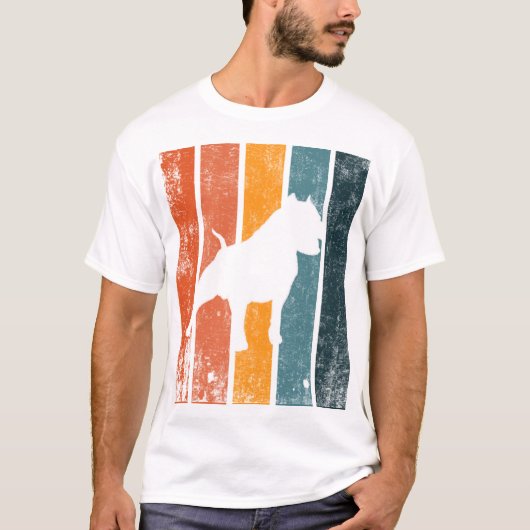 design de t-shirt pitbull vintage (Devant)