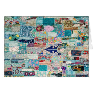 Design de tapisserie Aqua et Blue Quilt