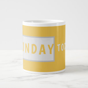 Design de tasse à café minimaliste Sunday Today