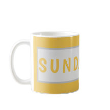 Design de tasse à café minimaliste Sunday Today