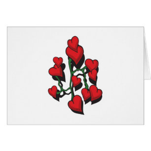 Design de tatouage au coeur rouge