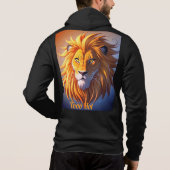 Design de tête de lion noir élégant Sweat - shirt  (Dos)