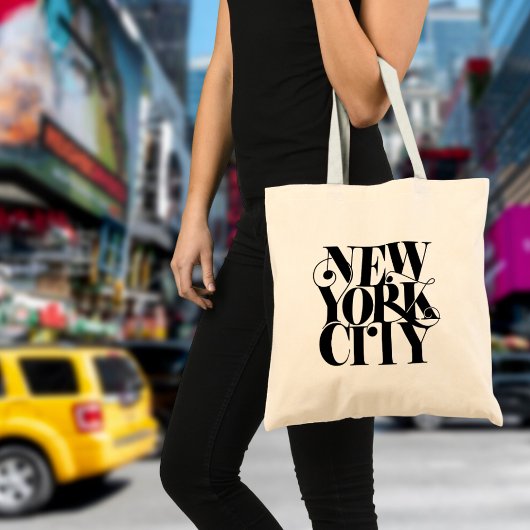 Design de texte de New York City, Sac fourre-tout 