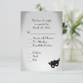 Design de théâtre RSVP avec choix de menu (Debout devant)