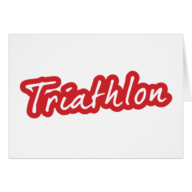 Design de triathlon cool (Devant horizontal)