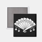Design de ventilateur japonais - Magnet (Recto/Verso)