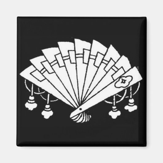 Design de ventilateur japonais - Magnet (Devant)