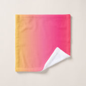 Design dégradé rose et jaune (Gant de toilette)