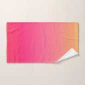 Design dégradé rose et jaune (Serviette à main)