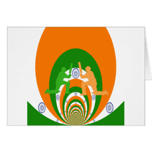Design des couleurs du drapeau national indien. Ha