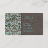 Design d'intérieur 2 de carte de visite de damassé (Dos)