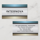 Design d'intérieur - cartes de visite (Devant / Derrière)