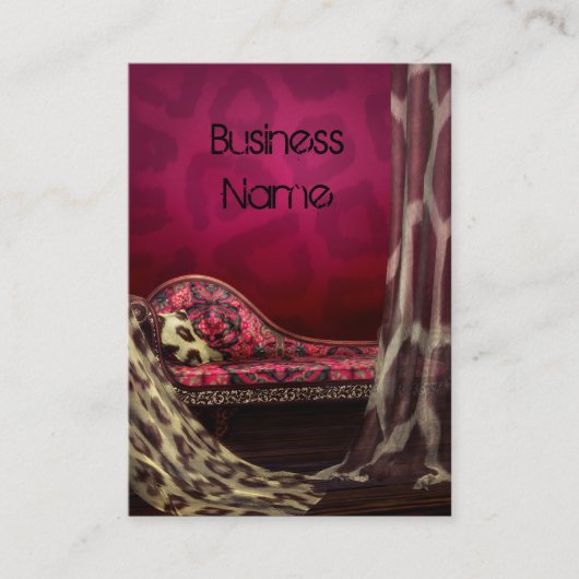 Design d'intérieur d'affaires de carte de profil (Devant)