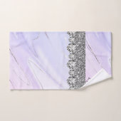 Design d'intérieur d'argent violet Accueil Parties (Serviette à main)