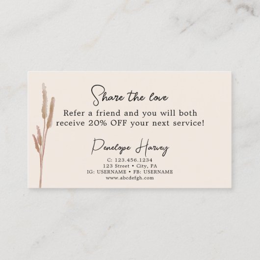 Design d'intérieur de verdure botanique Carte de r (Dos)